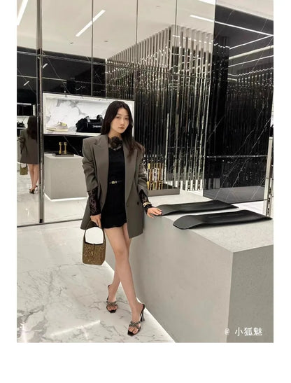 2025 NEW High Quality Luxury Heels Women's Sandals Designer Shoes Rhinestone Square Toe Open Toe Slides Женская Обувь