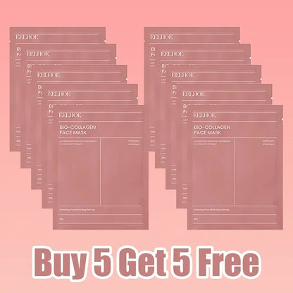 Korean Skincare Custom Bio Collagen Beauty Deep Hydrating Overnight Bio-collagen Face Skin Care Mask Sheet Facial Collagen Mask