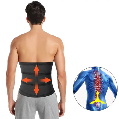 Body Shaper Double Straps Waist Trainer Corset Sauna Sweat Compression Fitness Body Shaper Hot Abdominal Slimming Belt Shapewear