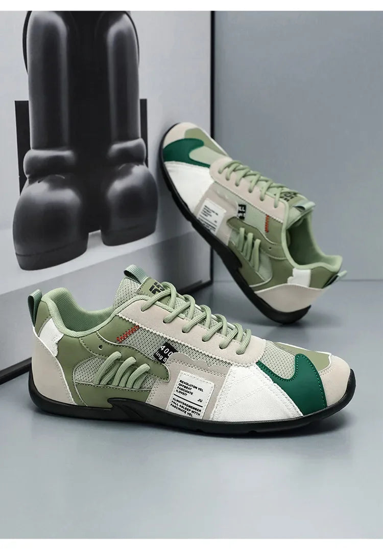 Low-Top Men's Casual Shoes Breathable Retro Sporty Style Summer New Fashion Trendy Bean Board Shoes Comfortable Rubber Sole