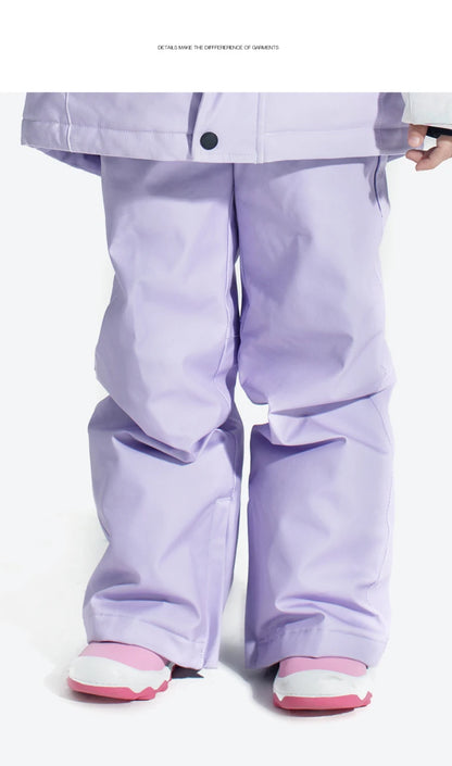 VECTOR Ski Pants Boys Girls Children Outdoor High-quality Windproof, Waterproof and Warm Snow Winter Ski Snowboard Pants Brand