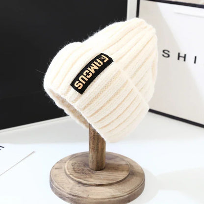 Soft Crochet Knit Beanie Winter Hat for Men Women Unisex Warm Solid Color Cold Cap Fashion Accessory