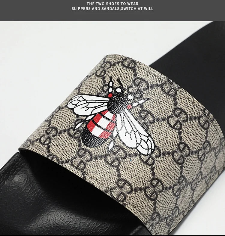 Summer men's shoes sports casual slippers indoor and outdoor EVA shoes men's small butterfly beach outdoor garden sandals