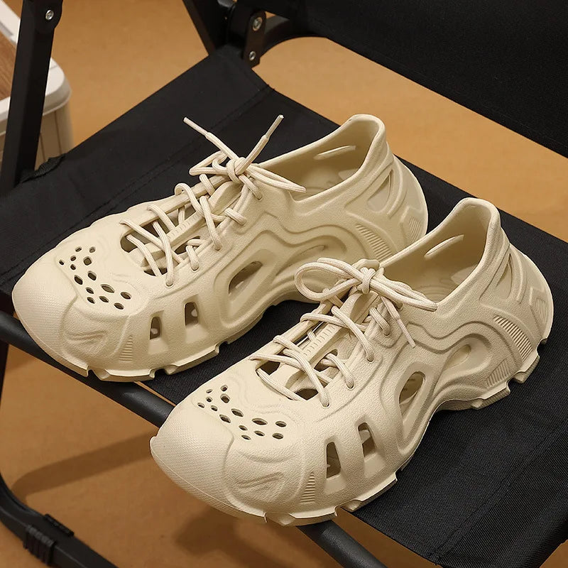 Super Cool Beach Sandals Comfortable Thick EVA Soles Antislip Outdoor Slippers Fashion Slides Street Normal Style Shoes