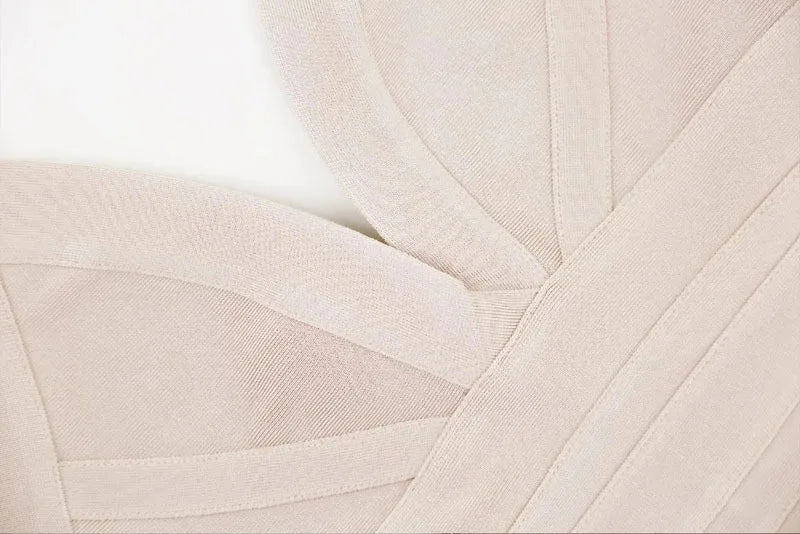 New women's fashionable neck hanging sexy suspender backless tight bandage dress 2026 elegant hip hugging dress