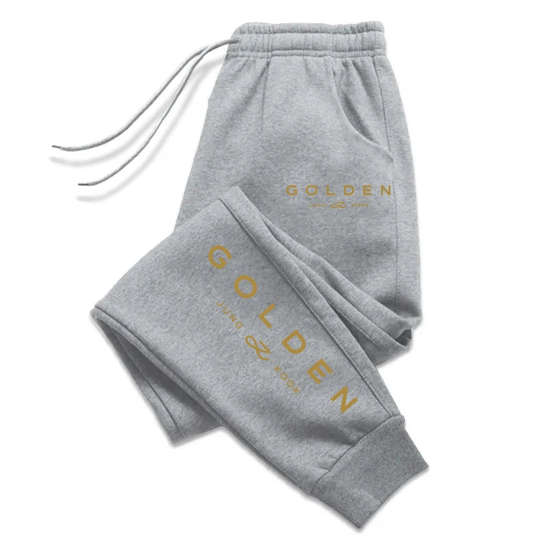 K-Pop Sweatpants for Women Jung Kook Fans Casual Fashion Trousers Girls Four Season Home Outdoor Comfortable Soft Jogging Pants