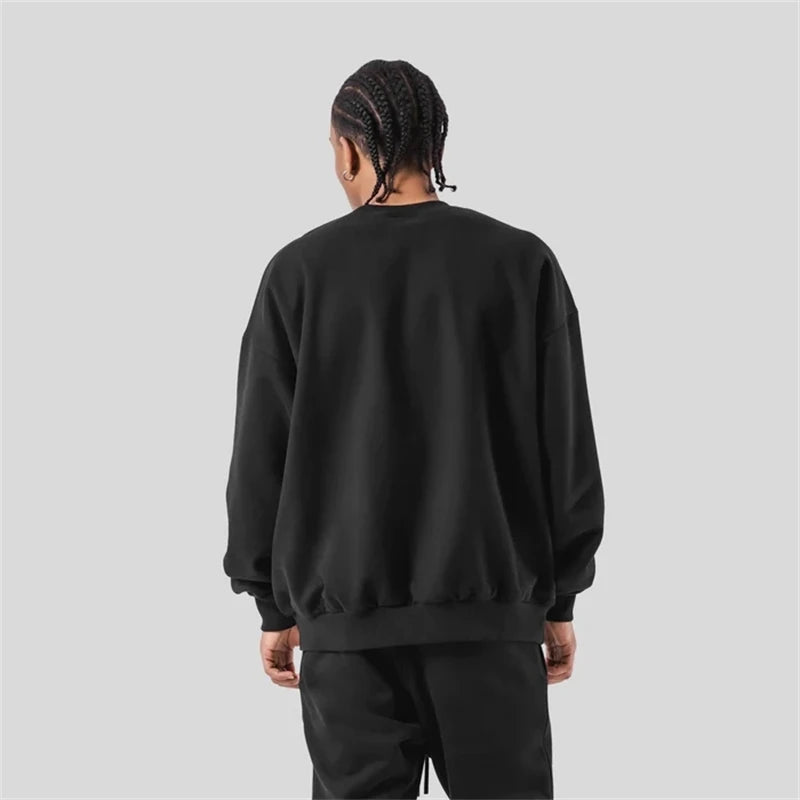 LYFT Classics Small LOGO Autumn Winter New O-neck Fleece Men Sweatshirt Loose Outdoor Sport Cotton Pullovers Multi Color Hoodies