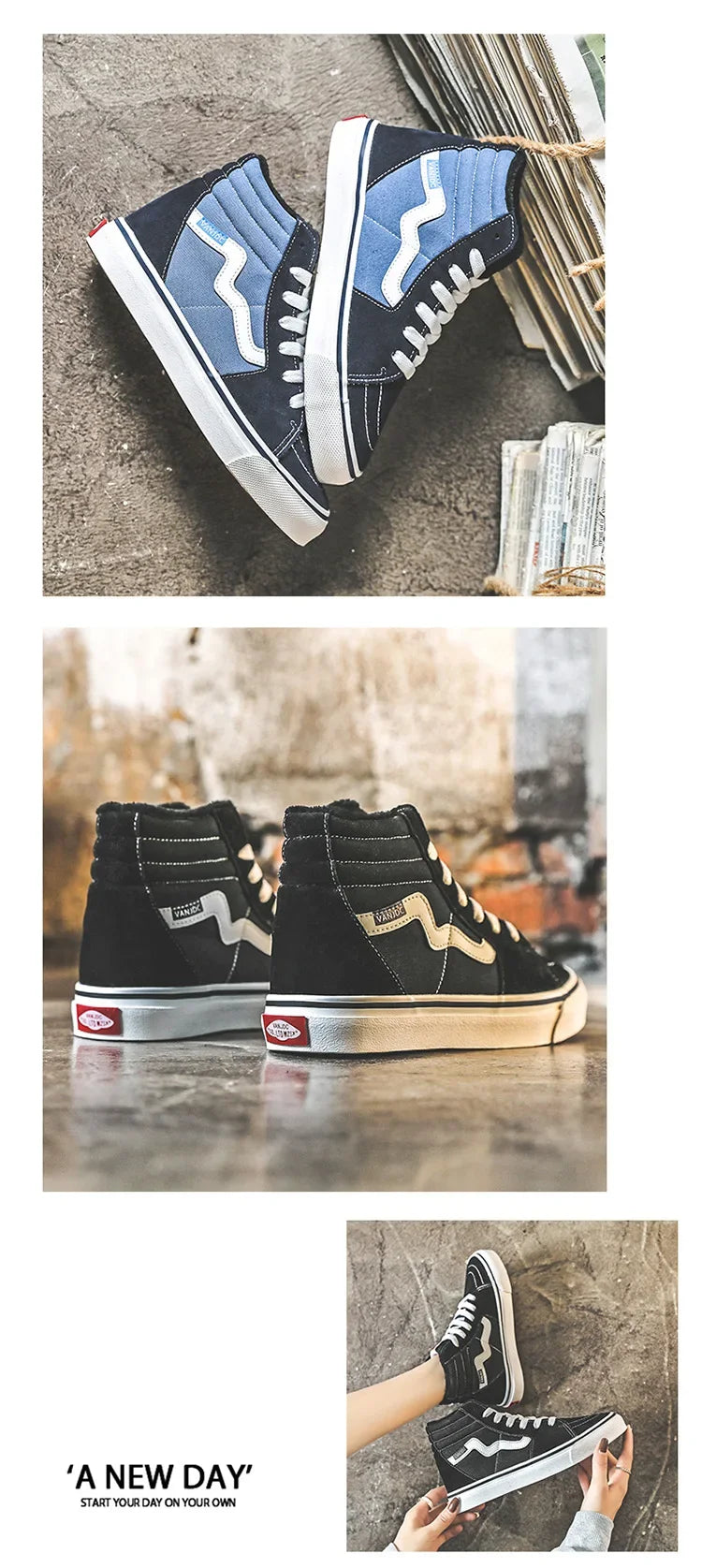 Canva Women's Casual Korean Style Flat Shoes New Arrival Winter 2023 Trendy Ins Net Red Cotton Shoes Versatile For Students