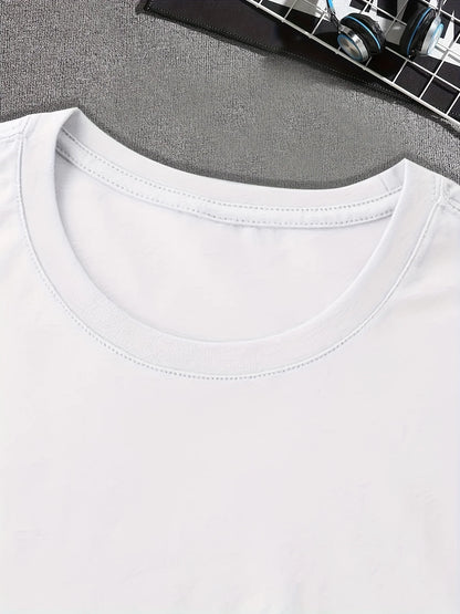 Extra Large Printed T-Shirt, Men'S T-Shirt, Summer Casual Short Sleeved T-Shirt, Plus Size.Breathable Summer Casual Shirt