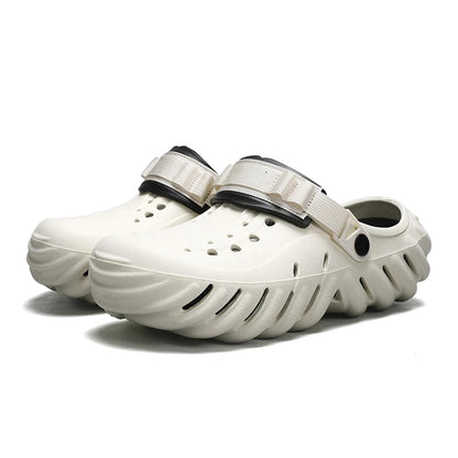 New Men's Fashionable Versatile Sandals Anti Slip and Wear-resistant Shoes Thick Soled Soft Soled Slippers Breathable