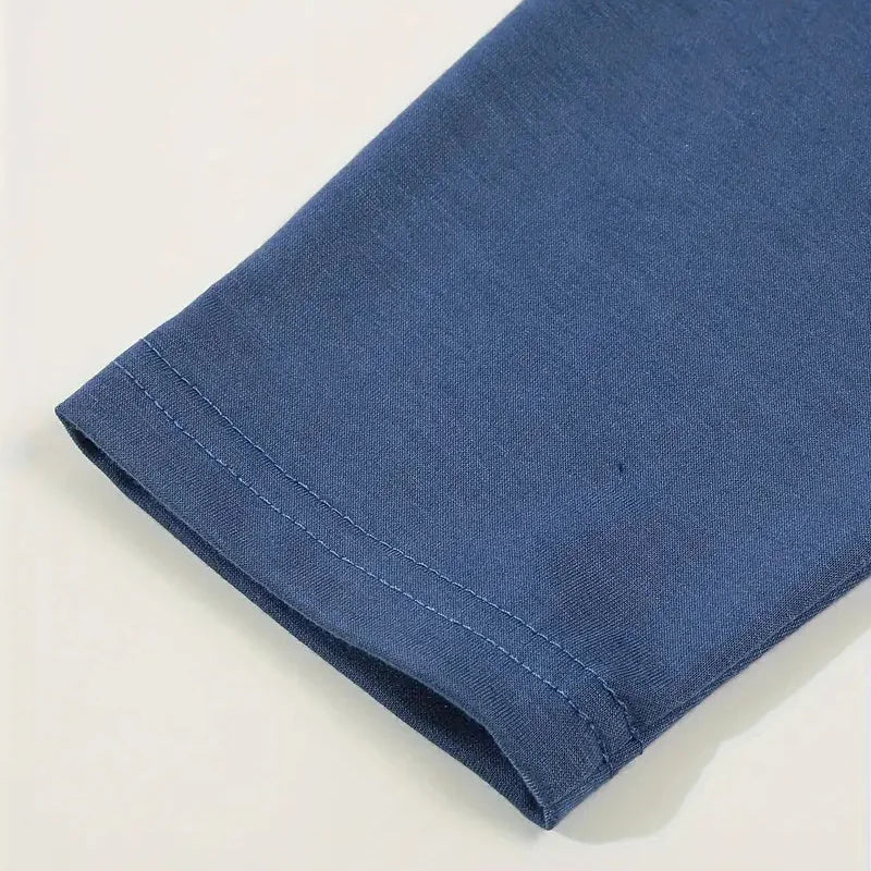 Spring and Autumn Men's Polo Shirt Lapel Pocket T-shirt Men's Business Casual Long sleeved European and American Plus Size