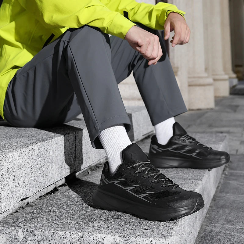 Wide Toe Men Running Sneakers Minimalist Barefoot Shoes Lightweight Breathable Zero Soles Outdoor Man Casual Walking Sport Shoes