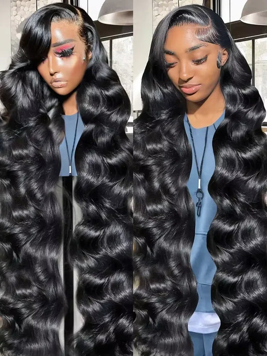 40 46 Inch 250 Density Frontal Wig For Black Women Brazilian Body Wave Wigs Human Hair 5x5 Glueless Hair13x4 13x6 HD Front Wigs