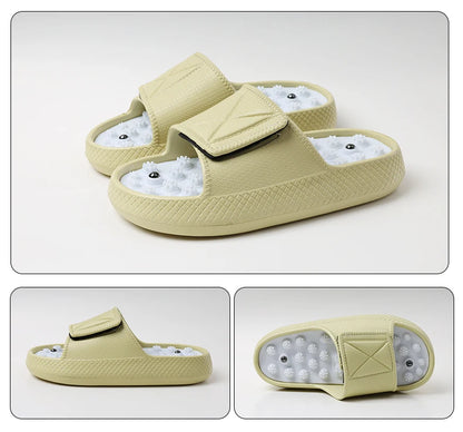 New Summer Men Massage Slippers Sides Indoor Outdoor Sandals Beach Casual Shoes Soft Sole Slides Men Flip-flops Men's Footwear