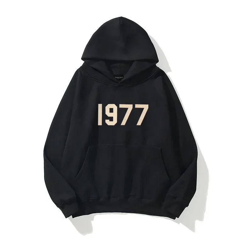 1977 New Fashion Men's and Women's Hoodies Hip Hop Street Brand High Quality Hot Selling Men's and Women's Sports Hoodies