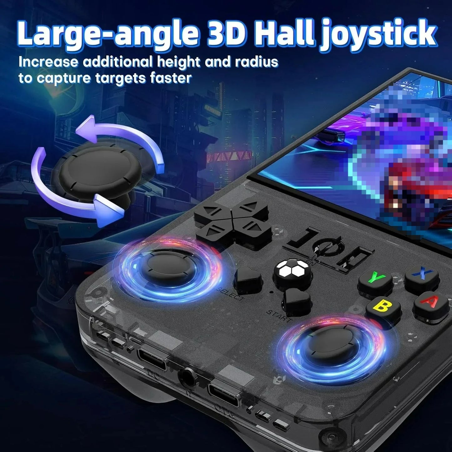 R36MAX Retro Handheld Game 4.0 Inch IPS Screen Console 64GB Portable Pocket Video Player For Children Gifts