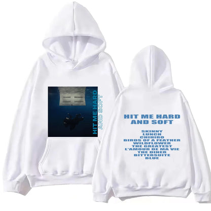 "Hit Me Hard And Soft" Billie Sudadera con capucha Harajuku jersey top Sudadera fan Regalo men's hoodie