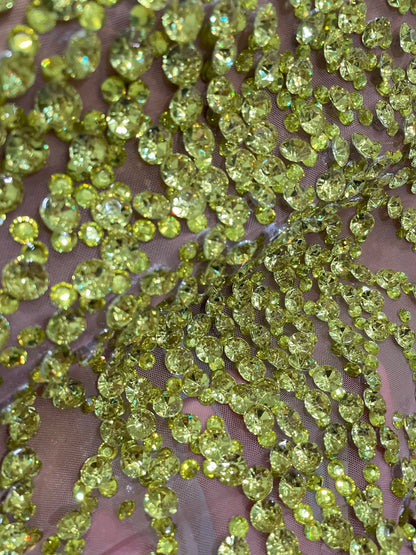 STOCK Sparkly Rhinestones Sexy Mesh See Through Dress Party Evening Prom Celebrate Birthday Dress Singer Dancer Show Stage Wear