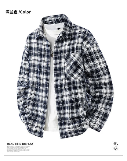 Jacket Mens Spring autumn New men jacket Flip collar stripes Jackets Youth casual coat Men's business coats Size M-4XL 5XL 6XL 7