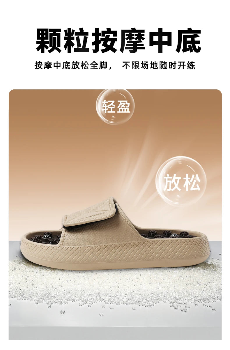 New Summer Men Massage Slippers Sides Indoor Outdoor Sandals Beach Casual Shoes Soft Sole Slides Men Flip-flops Men's Footwear