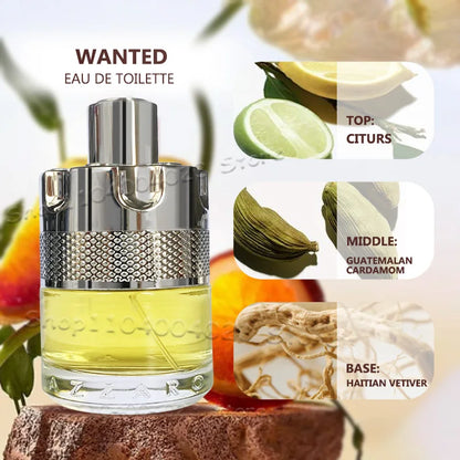 100ML Azzaro The Most Wanted Parfum Mens Cologne Luxury Perfumes For Men With 5ml Bottom Charge Perfume Refillable Bottle