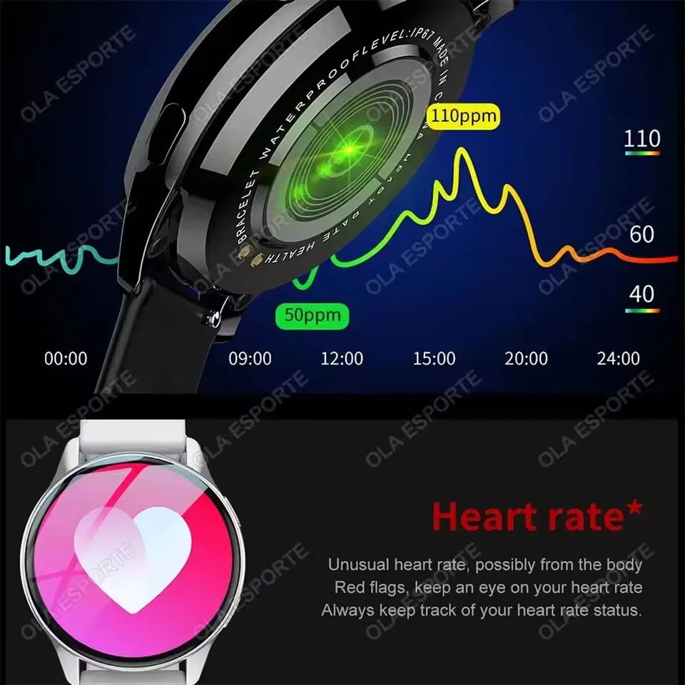 2026 New Women SmartWatch Bluetooth Call Lady Watches Sport Waterproof  Heart Rate  Sleep Smart Watch for  Women Present Gift