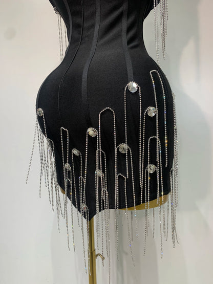 Women Sexy Backless Spaghetti Strap Bodycon Sleeveless Bandage Dress 2025 Elegant Prom Gown Club Evening Party Birthday Dresses