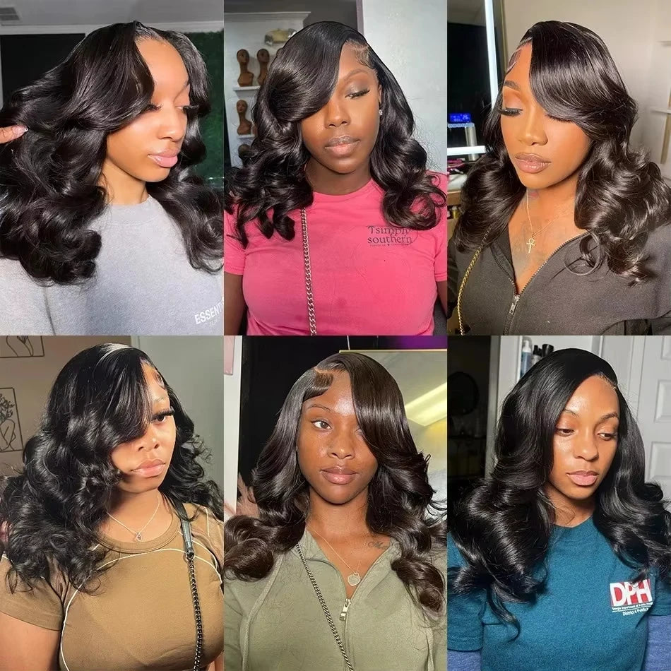 Lafino 200% Density Body Wave Lace Front Wig 13x6 13x4 Lace Front Wig Human Hair 4x4 5x5 Hd Lace Closure Wig Loose Body Wave