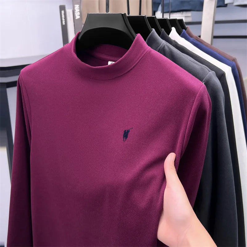 Xiaoma logo solid color simple hoodie men's top t-shirt windproof, warm, loose and comfortable