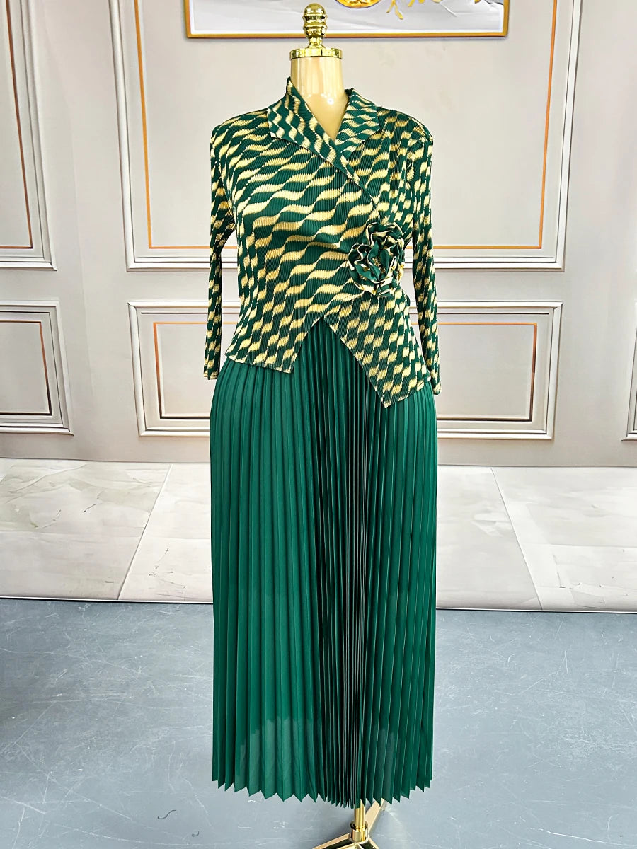 Plus Size Luxury Dresses For Women Elegant And Beautiful Gowns Miyake Pleated Dress Party Evening Prom Formal Female Fashion