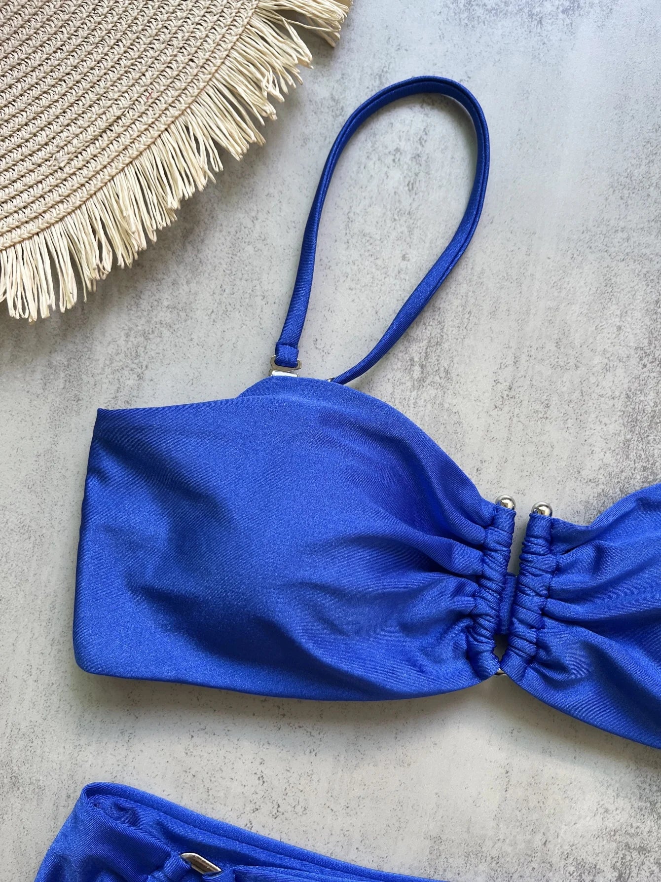 Bandeau Bikini Push Up Women Swimsuits 2024 Sexy Female Swimwear Brazilian Bikini Set Thong Biquini Swim Suits Solid Beachwear