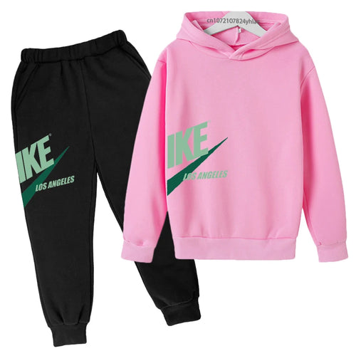Brand Creative Leisure Sports Hoodie+Pants Sports Leisure Comfortable Warm Children's Set