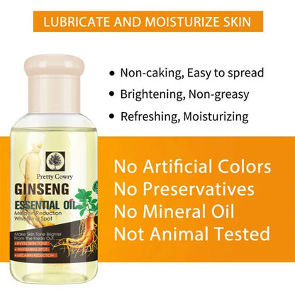 75ml Ginseng Face Oil – Lightweight Texture, Smooth Feel, Hydrating, Helps Reduce Fine Lines, Suitable for All Skin Types
