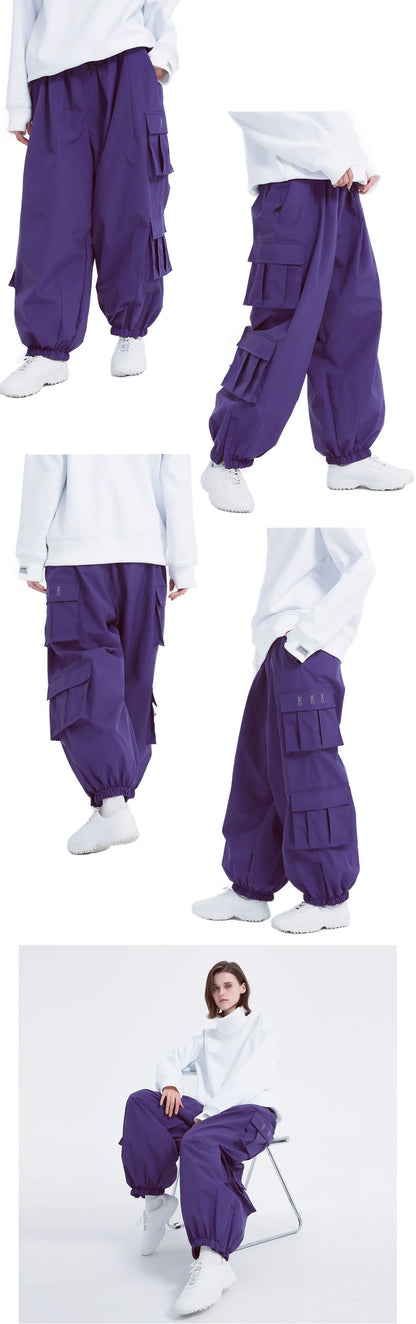 Oversize Winter Ski Pants 3L Snowboard Pant Thicken Thermal Waterproof Breathable Outdoor Sports Warm Women's Men's Ski Trousers