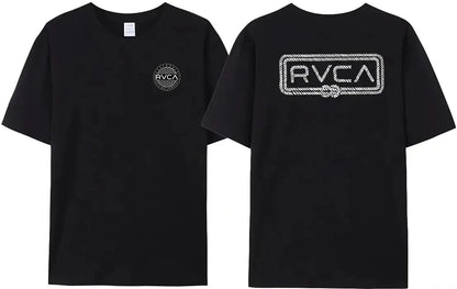 100% Cotton RVCA T Shirt Men Women THE BALANCE OF OPPOSITES Tee Tshirt Oversized Short Sleeve Design Brand T-shirt Top Clothes