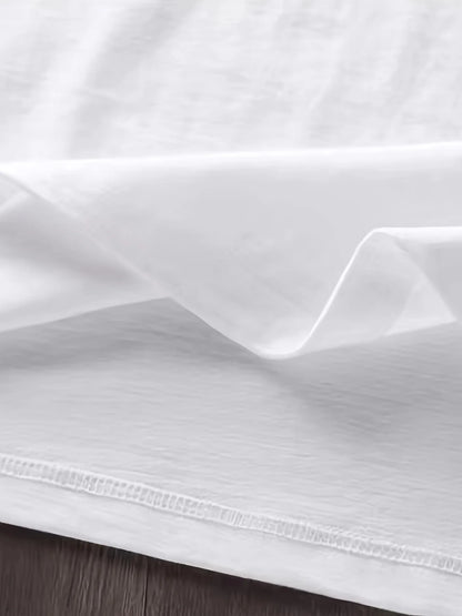 Summer men's 100% pure cotton casual loose fit plus size London England pattern printed round neck short sleeved T-shirt top