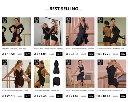 2025 New Women Latin Dance Slip Dress Clothing Fringe Suit Cha-cha Samba Dance Training Performance Costumes Sexy Short Skirt