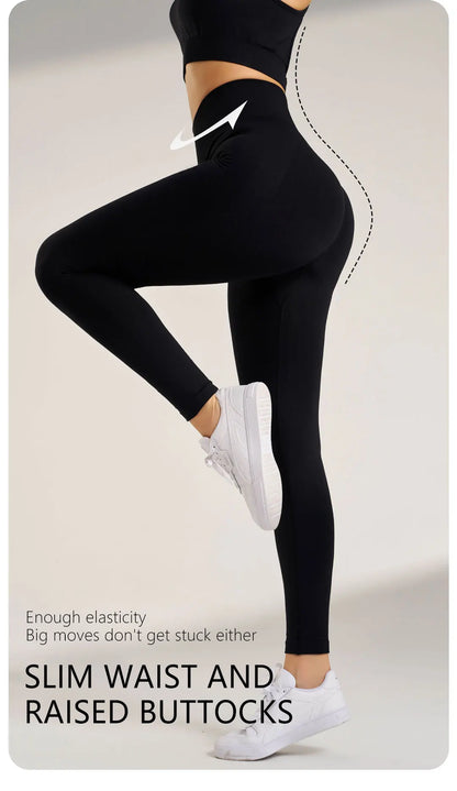 Yoga Leggings Pants Trousers Women's Quick Dry Sports Leggings High Waisted Fitness Pants Stretch Peach Butt Gym Clothing