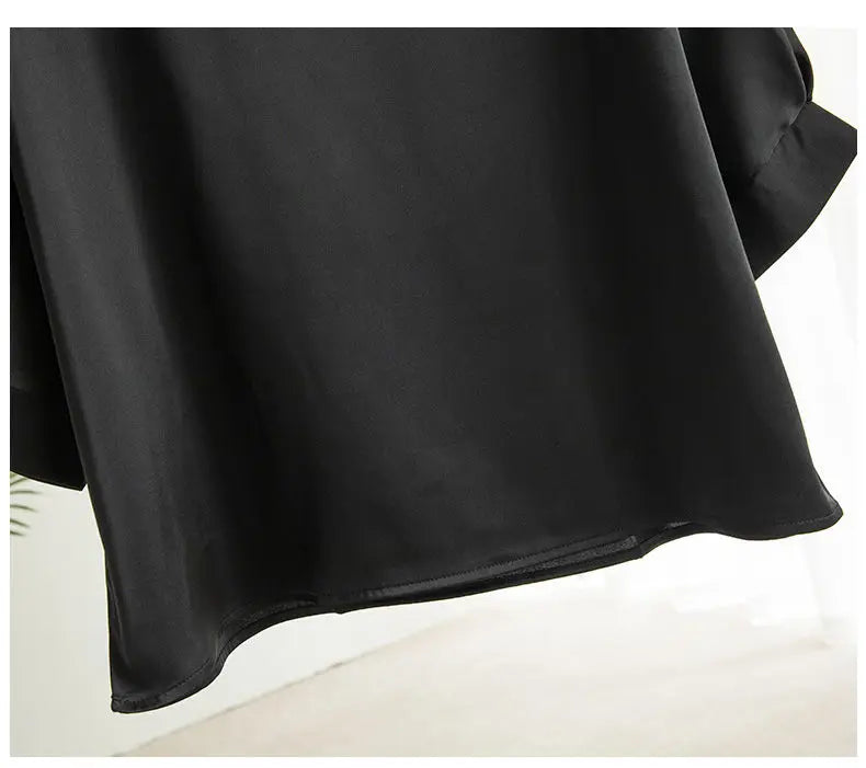 New In Summer Satin Silk Half-Sleeve Tee Tops Basic Solid Women‘s T-Shirt Casual O-neck Thin Shirts Ladies Loose Blouses