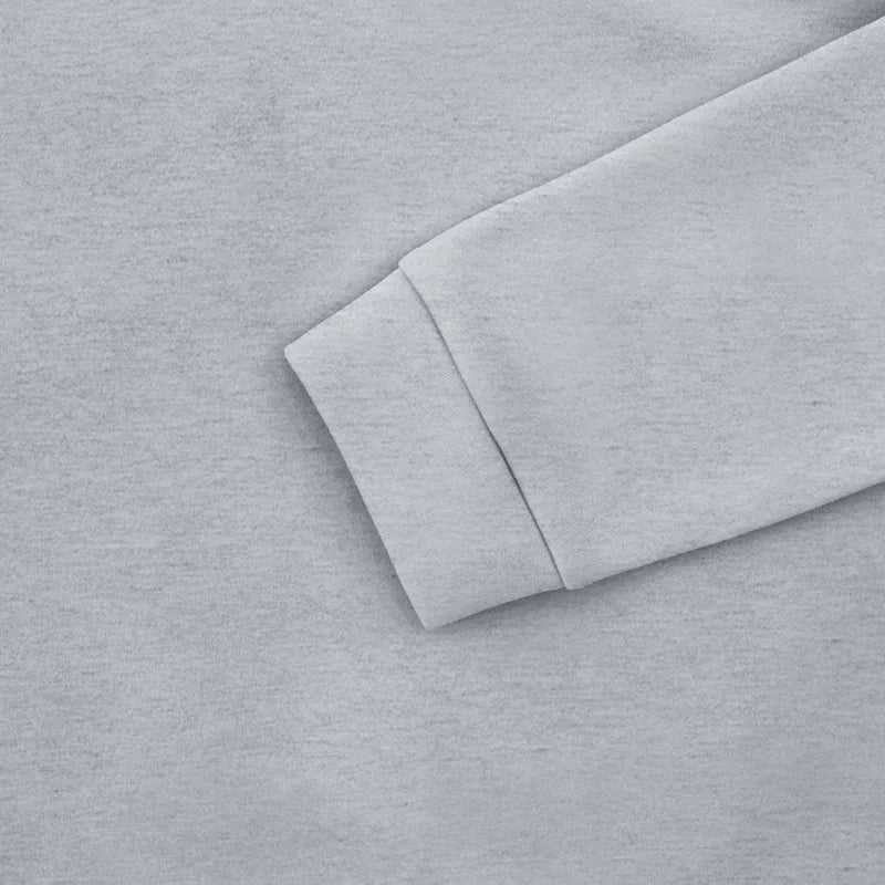 American autumn and winter heavy fleece long-sleeved men's sweater half zipper loose stand-up collar pullover men's sweater