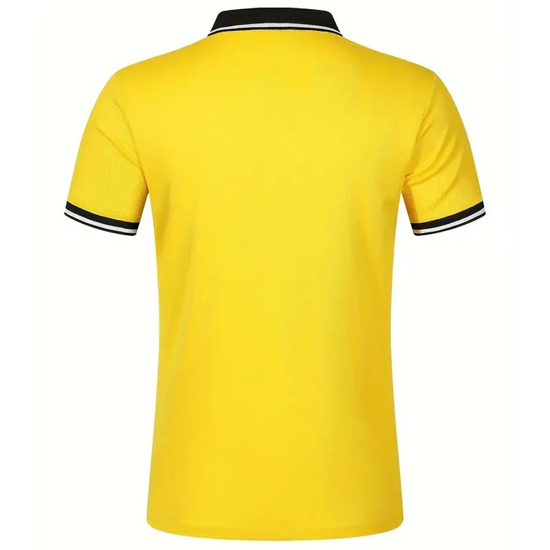 Summer men's short sleeved polo shirt business office lapel shirt Men's sports and casual top European and American plus size