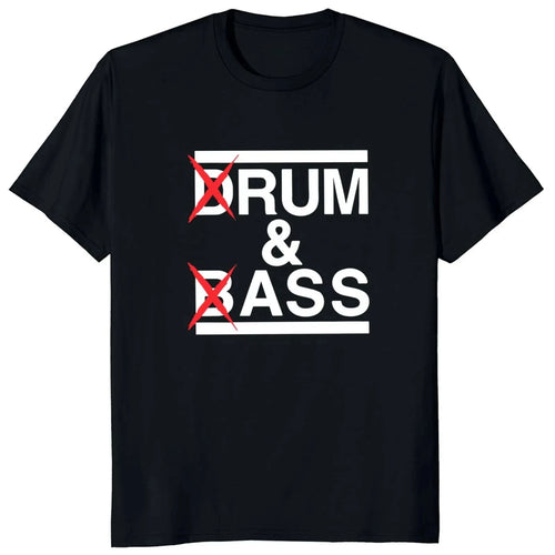 Funny Drum and Bass T Shirt Rum and Ass Lovers Jokes Y2k Short Sleeve 100_ Cotton Soft Unisex O-neck Summer Tee Tops EU Size