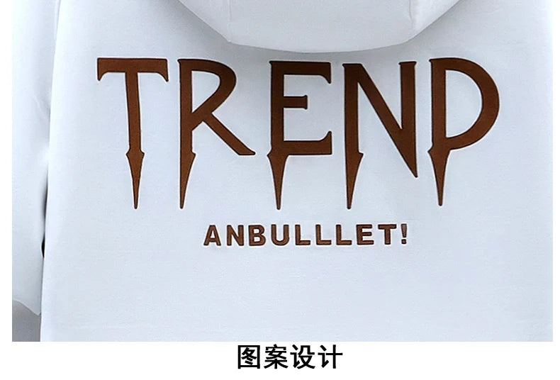 Autumn Casual Men Sets Two Pieces Fashion Korean Trend Hooded Jacket + Pants Spring Sweatshirt Sportswear Man Suit