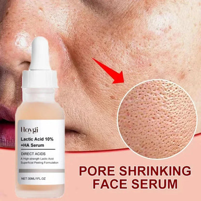 Lactic Acid Shrink Pores Serum Fast Large Pores Removal Firming Skin Essence Firming Smoothing Nourishing Repair Face Skin Care