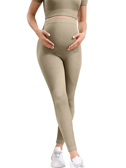 3 Pack Women's Maternity Leggings Over The Belly Pregnancy Yoga Pants Active Wear Workout Leggings