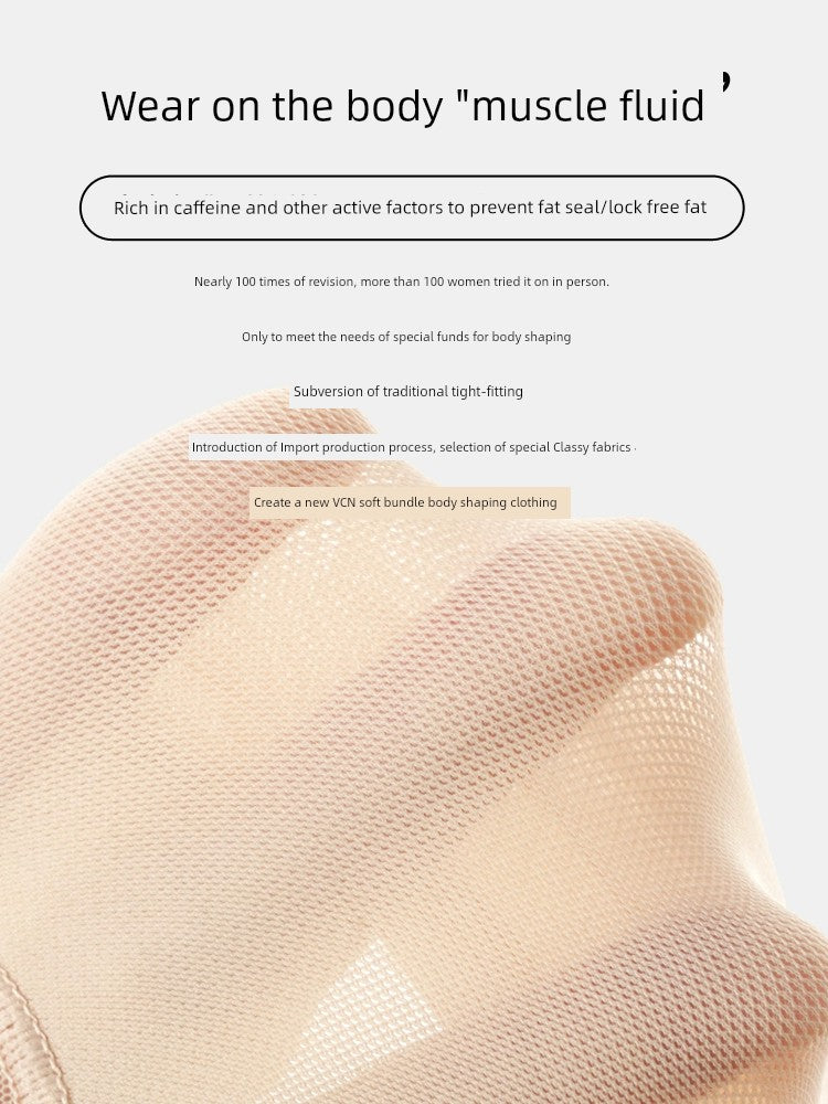 Waist Girdling Body Slimmin Back Release Seamless Genuine Goods Wear-Free Bra