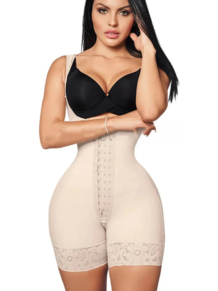 Original Women's Colombian Postpartum Sash Reducers Corset High Girdle For Post-Surgical Use Slimming Sheath Tummy Shapewear