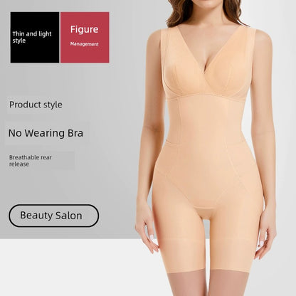 Waist Girdling Body Slimmin Back Release Seamless Genuine Goods Wear-Free Bra