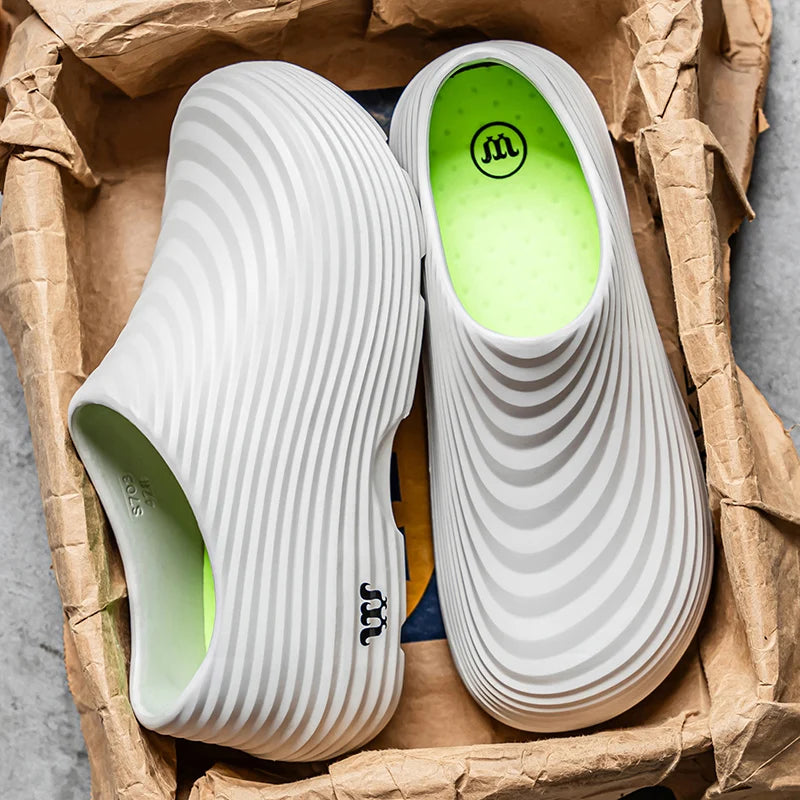 Waterproof Anti-skid Oil Proof Chef Kitchen Shoes Soft Working Footwear Without Steel Cap Clogs Garden Beach Shoes Summer