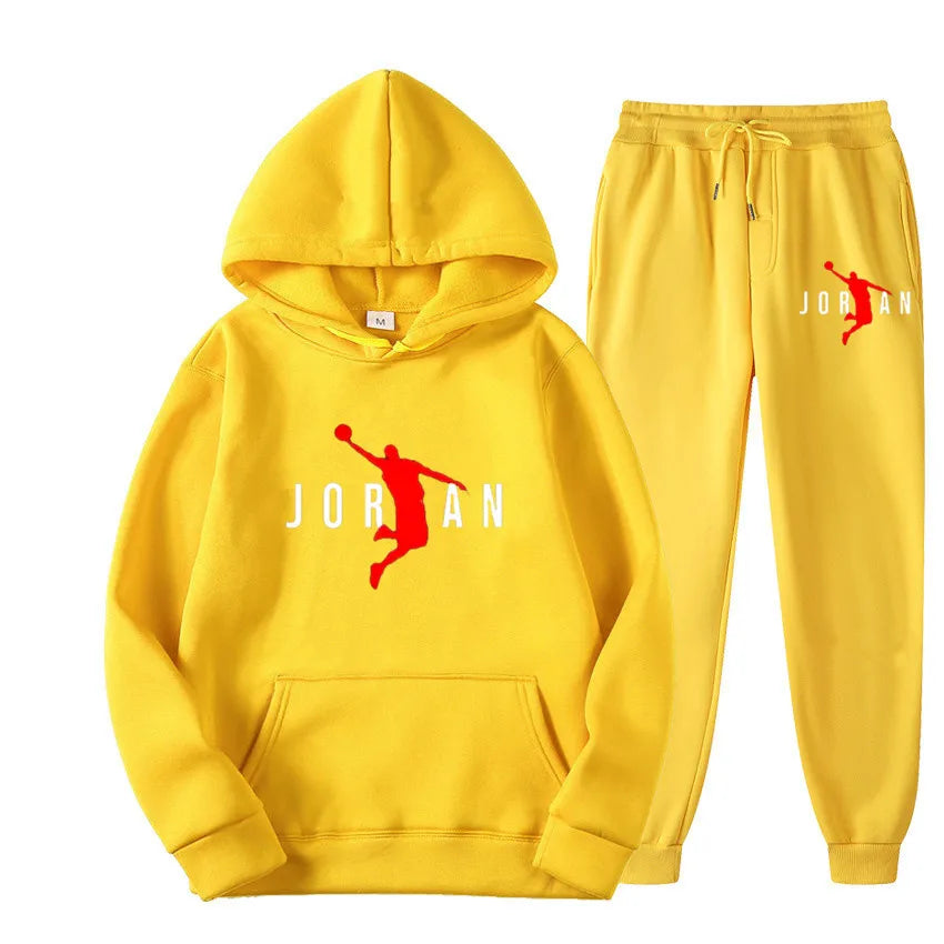 Basic Fleece Hoodies And Sweat Pants Set Men Jogger Set Wholesale Track Suit Sportswear Tracksuits Unisex Ensemble Jogging Homme